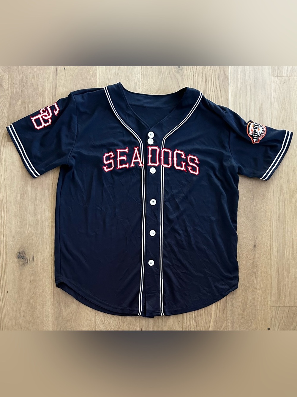 Portland Sea Dogs Embroidered Baseball Jersey - Size XL
